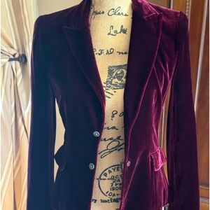 Tahari velvet blazer
